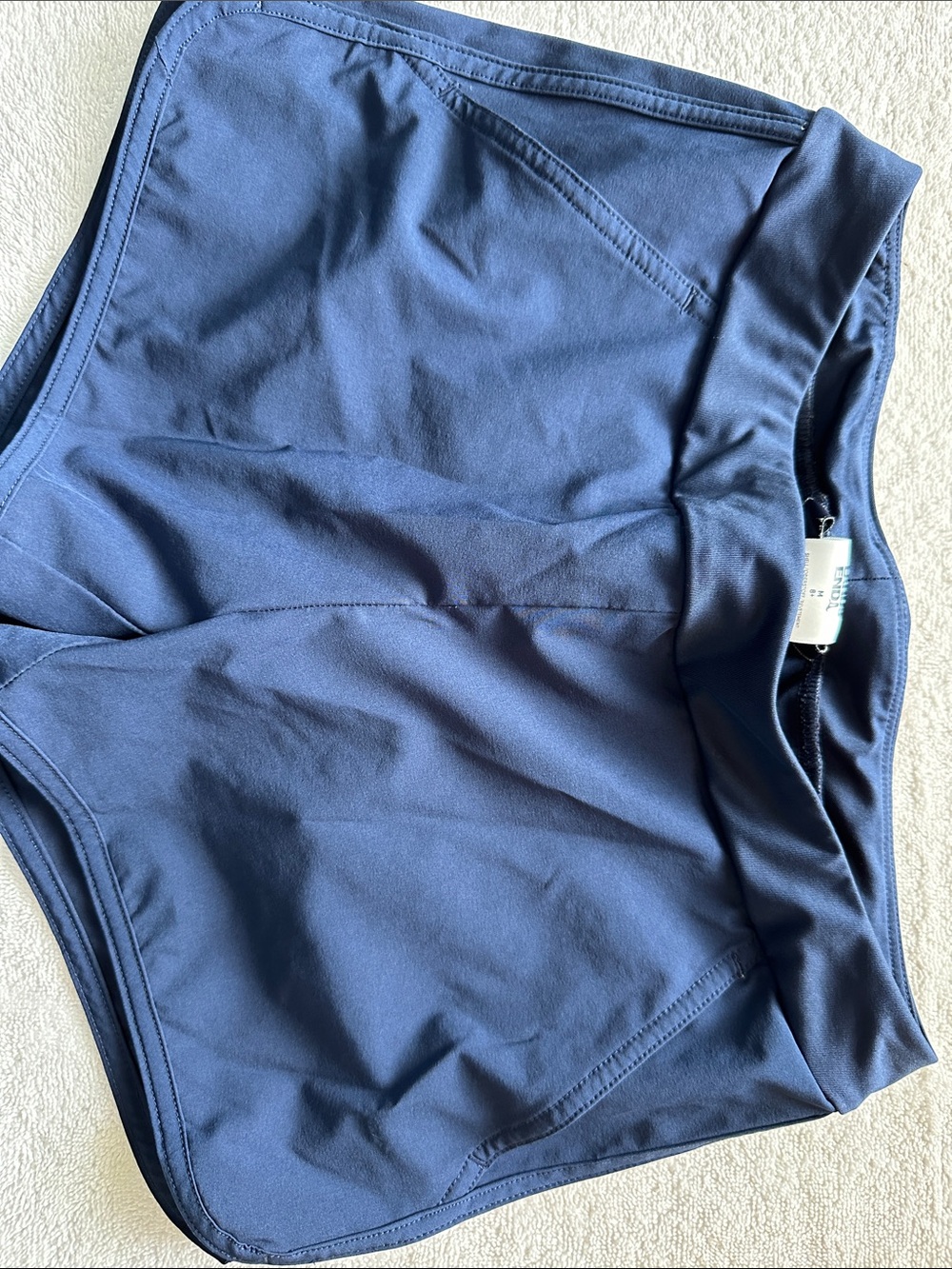 Lands' End Navy swim shorts girls